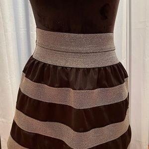 Black and silver skirt
